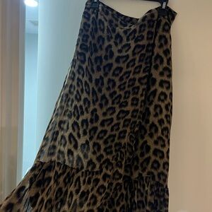 ba&sh Leopard Print Skirt